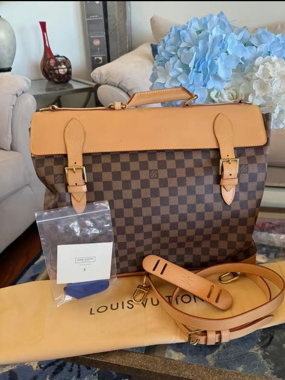 Louis Vuitton Brown Damier Ebene Canvas Clipper